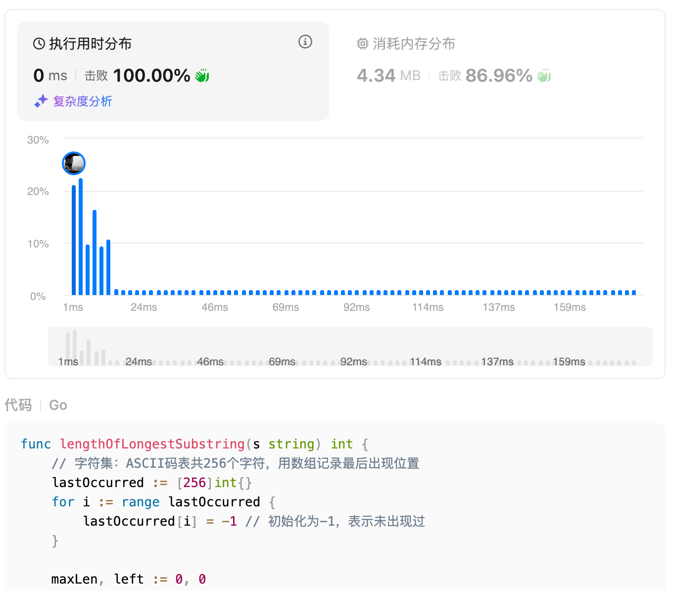 无重复字符的最长子串